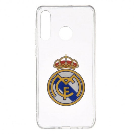 Funda Oficial Real Madrid Escudo Transparente para Huawei P30 Lite