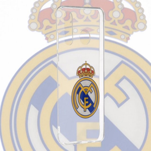 Funda Oficial Real Madrid Escudo Transparente para Huawei P30 Lite