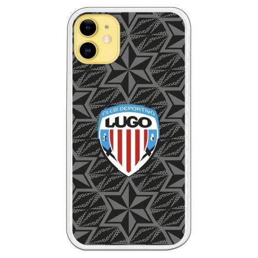 Funda Licencia Oficial C.D Lugo Escudo y Fondo Estrellas para iPhone 11