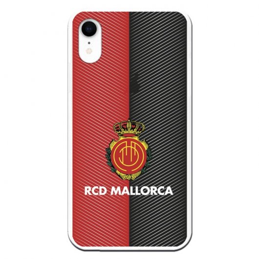 Funda Licencia Oficial RCD Mallorca Diagonales Transparente para iPhone XR