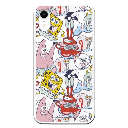 Funda Oficial de Nickelodeon Personajes Patrones Bob Esponja para iPhone XR