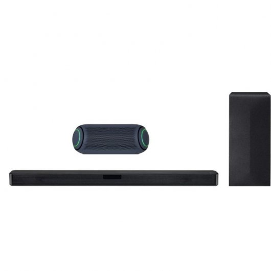 LG Pack SN4R Barra de Sonido Bluetooth 300W Negra + XBOOM Go PL5 Altavoz Inalámbrico 20W