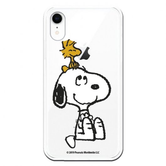 Funda Oficial de Peanuts Woodstock y Snoopy Silueta para iPhone XR