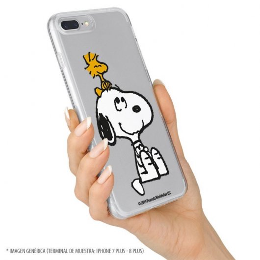 Funda Oficial de Peanuts Woodstock y Snoopy Silueta para iPhone XR