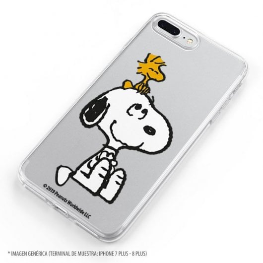 Funda Oficial de Peanuts Woodstock y Snoopy Silueta para iPhone XR