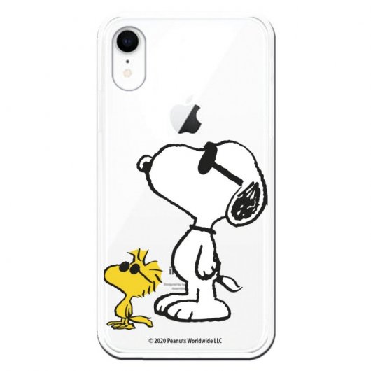 Funda Oficial de Peanuts Woodstock y Snoopy Posado para iPhone XR