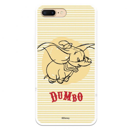 Funda Oficial de Disney Dumbo Fondo Amarillo Dumbo para iPhone 8 Plus
