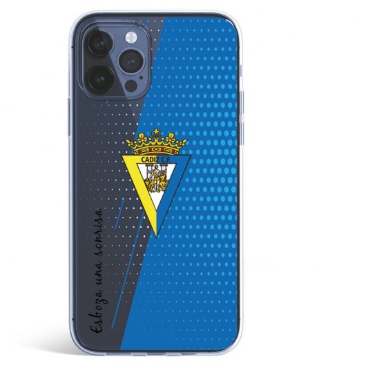 Funda Esboza una sonrisa Licencia Oficial Cádiz CF para iPhone 12