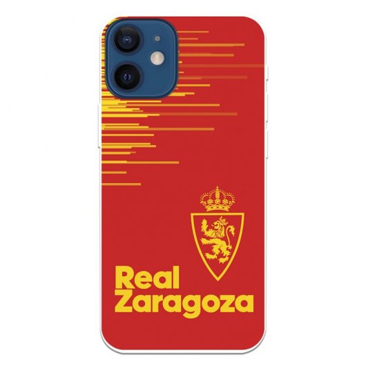 Funda Licencia Oficial Real Zaragoza Fondo Rojo para iPhone 12