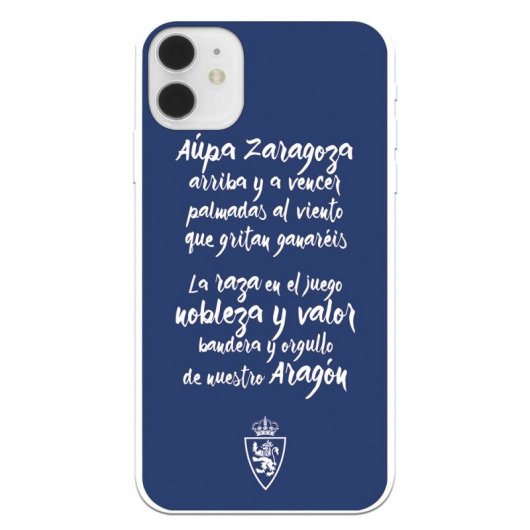 Funda Licencia Oficial Real Zaragoza Aupa Zaragoza para iPhone 11