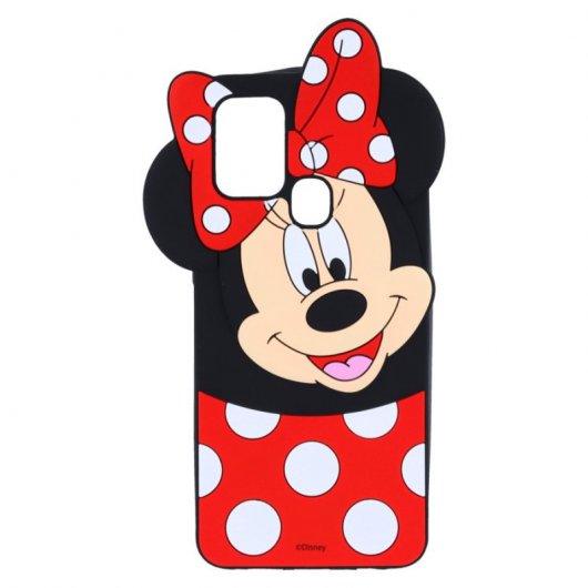 Funda para Samsung Galaxy A21S Oficial Clásicos de Disney Minnie Silicona 3D Flexible