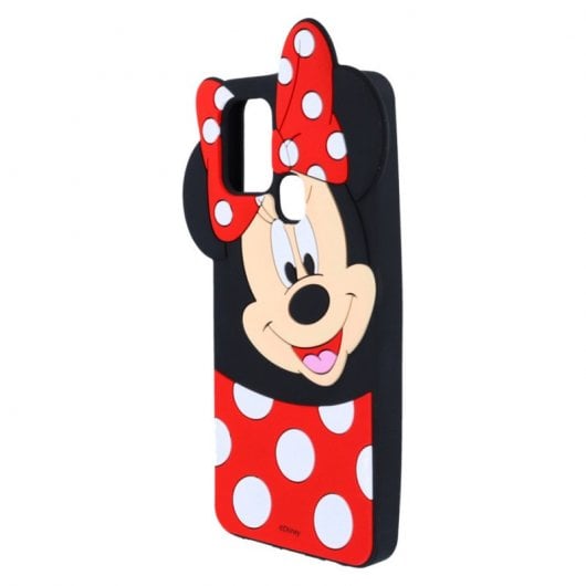 Funda para Samsung Galaxy A21S Oficial Clásicos de Disney Minnie Silicona 3D Flexible