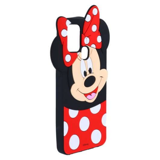 Funda para Samsung Galaxy A21S Oficial Clásicos de Disney Minnie Silicona 3D Flexible