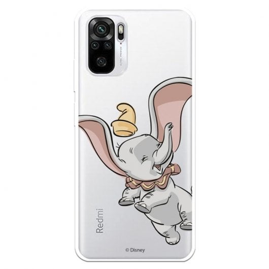 Funda Oficial de Disney Dumbo Volador Transparente para Xiaomi Redmi Note 10