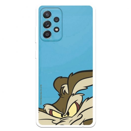 Funda Oficial de Warner Bros Coyote Silueta Looney Tunes para Samsung Galaxy A52 5G