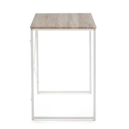 VS Venta-Stock Cáceres Mesa de Oficina 90x50x74cm Roble/Blanco