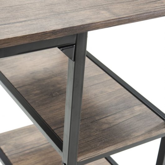 VS Venta-Stock Colón Mesa de Oficina 110x55x76cm Roble/Negro