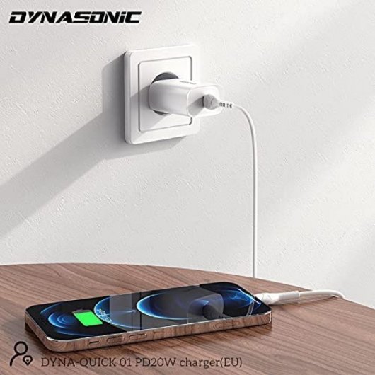 Chargeur Dynasonic USB-C 20W Blanc