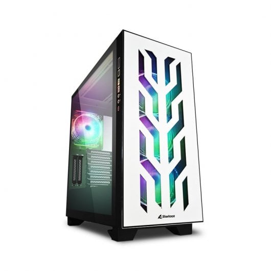 Sharkoon Elite Shark CA300T E-ATX Tempered Glass USB-C ARGB weiß