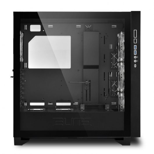 Sharkoon Elite Shark CA300T E-ATX Cristal Templado USB-C ARGB Negra