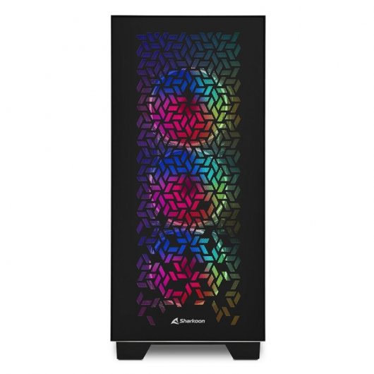 Sharkoon Elite Shark CA300H E-ATX Cristal Templado USB-C ARGB Negra