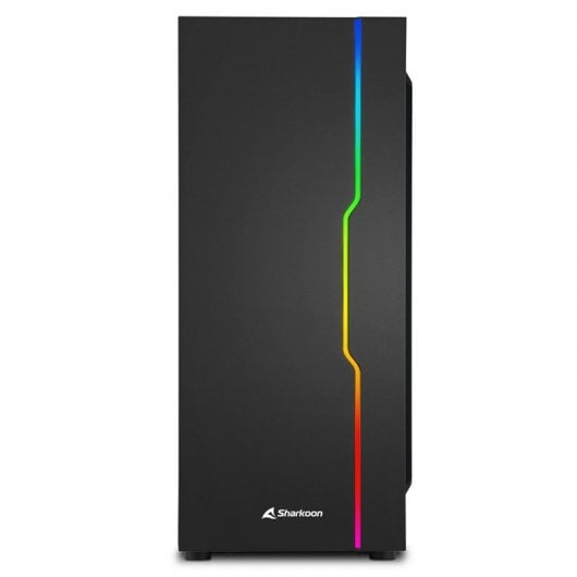 Sharkoon RGB Slider ATX Vetro temperato USB 3.0 ARGB Nero