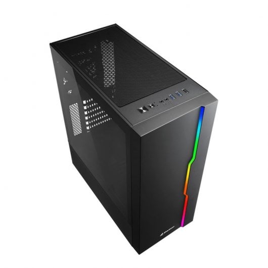 Sharkoon RGB Slider ATX Cristal Templado USB 3.0 ARGB Negra