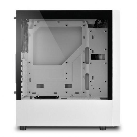 Sharkoon RGB Slider ATX gehärtetes Glas USB 3.0 ARGB Weiß