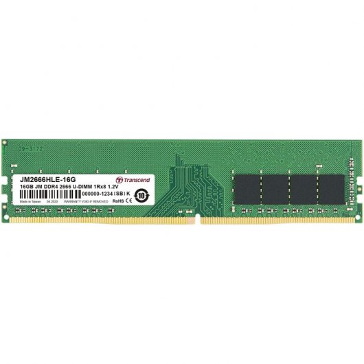 Transcend JetRam JM2666HLE-16G Speichermodul 16 GB 1 x 16 GB DDR4 2666 MHz