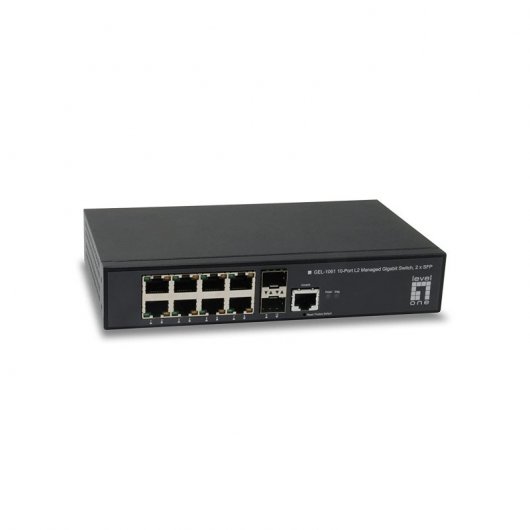 LevelOne GEL-1061 Switch 10 Puertos Gigabit + 2 SFP