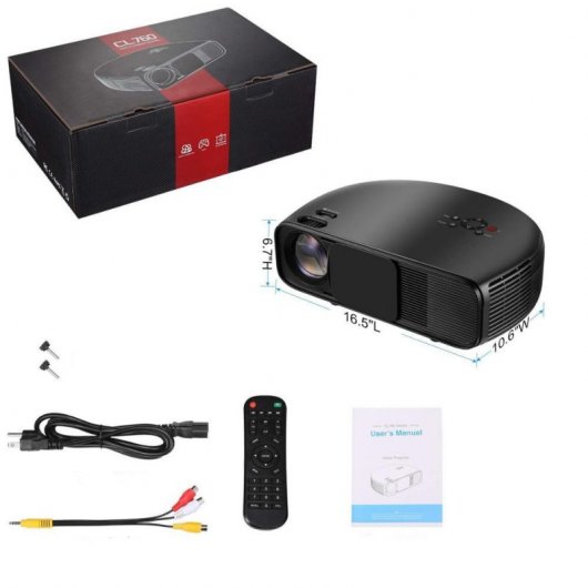 Imagson Proyector Portátil ANSI LCD FullHD 3200 Lúmenes