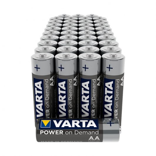 Varta Power On Demand 2 Packs 40 Pilas Alcalinas AA LR6