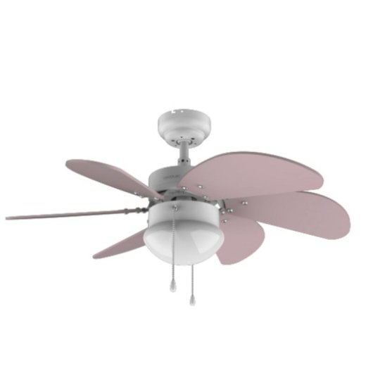 Ventilatore da soffitto Cecotec EnergySilence Aero 3600 Vision Purple 50W 6 pale luce