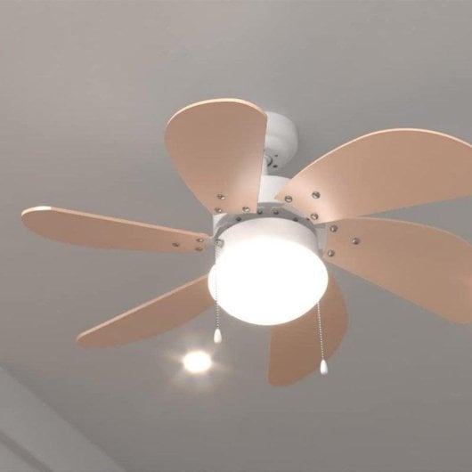 Ventilatore da soffitto Cecotec EnergySilence Aero 3600 Vision Orange 50W 6 pale reversibili luce integrata