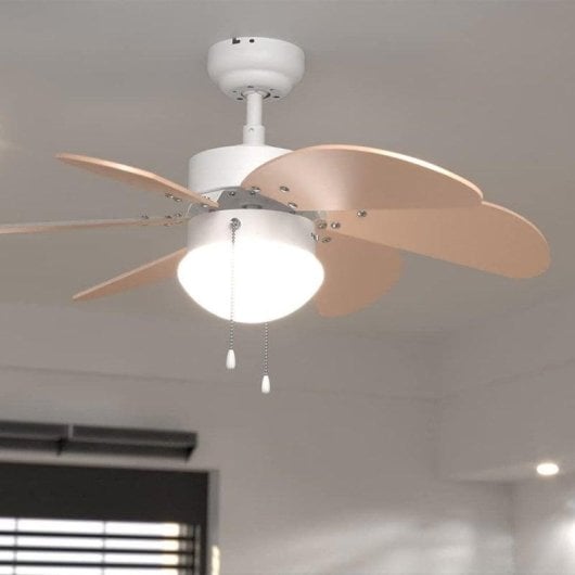 Ventilatore da soffitto Cecotec EnergySilence Aero 3600 Vision Orange 50W 6 pale reversibili luce integrata