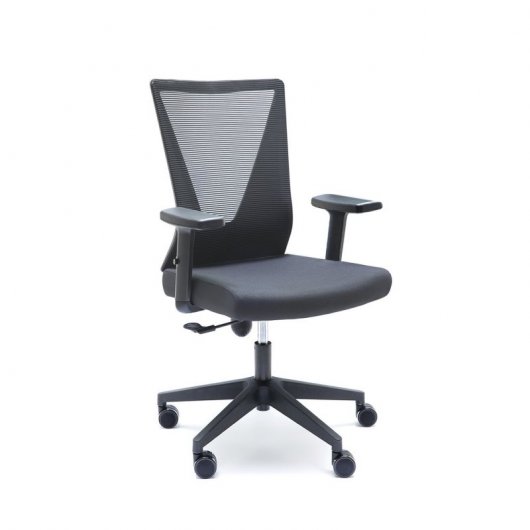 Chaise de bureau noire Euromof Tirana