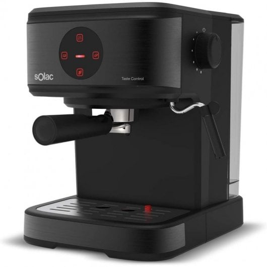 Solac Taste Control Cafetera Espresso 20 Bares Negra