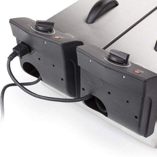 Friteuse Traditionnelle Tristar FR-6937 6L 3600W Acier Inoxydable Double Cuve