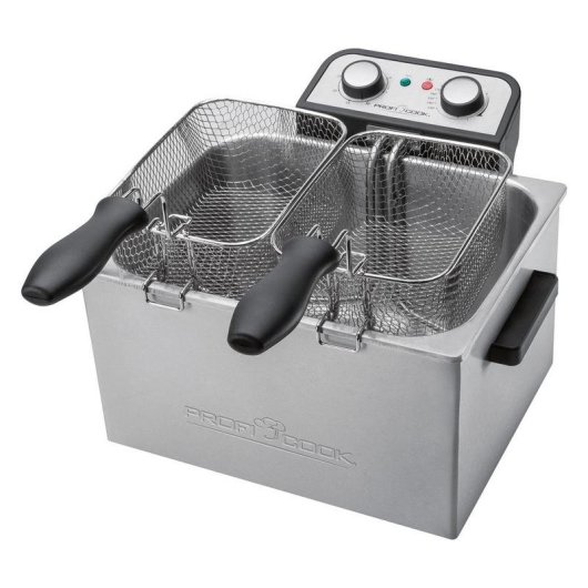 Friteuse ProfiCook PC-FR 1038 Double Compartiment 5L 3000W Fenêtre Inox