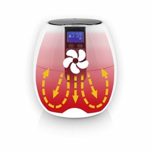 Friteuse sans Huile Nova Digital Aerofryer XL 3.2L 1500W avec Programmes Prédéfinis