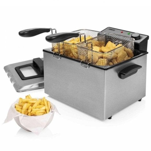 Fritadeira Princess 185000 5L 3270W com Zona Fria e 3 Cestos