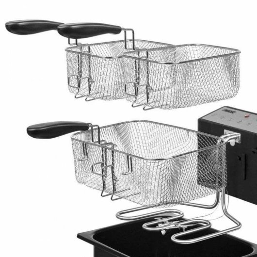 Friteuse Princess 185000 5L 3270W avec zone froide et 3 paniers