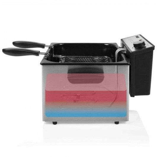 Fritadeira Princess 185000 5L 3270W com Zona Fria e 3 Cestos