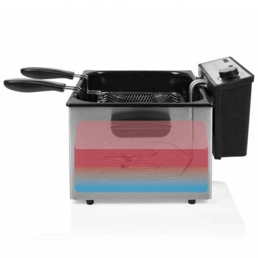 Fritadeira Princess 185000 com Janela 5 L 3270 W, Zona Fria e 3 Cestos