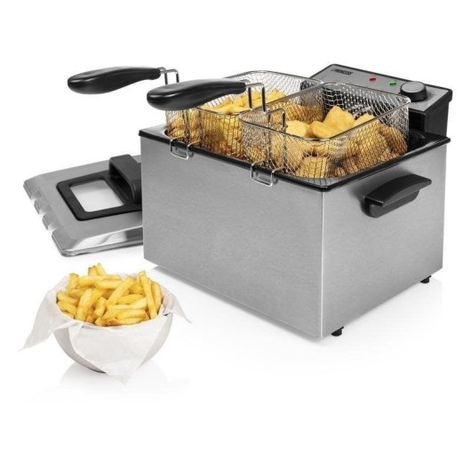 Friteuse Princess 185000 5L 3270W avec zone froide et 3 paniers