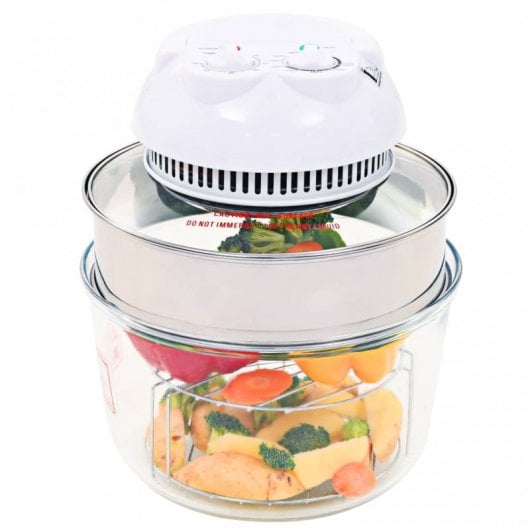 VidaXL Horno de Convección Halógeno 10L 800W Cristal