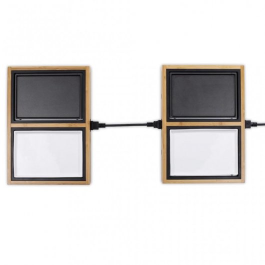 Princess 104040 Dinner4All Pure Conjunto de Planchas de Mesa 840W Bambú