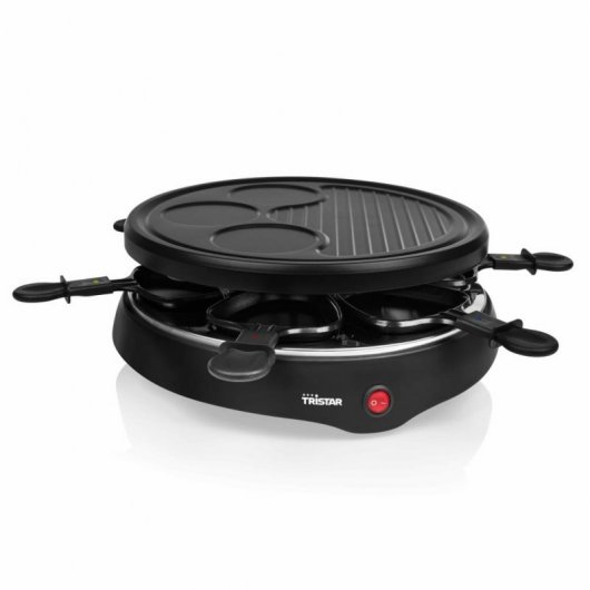 Tristar RA-2998 Plancha Raclette 6 Personas 800W Negra