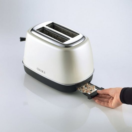 Ariete Classica Tostadora 2 Rebanadas 810W Perla