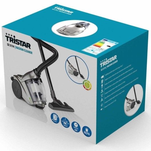 Aspirador sem Saco Tristar SZ-2174 800W Filtro HEPA 13 Depósito 2L
